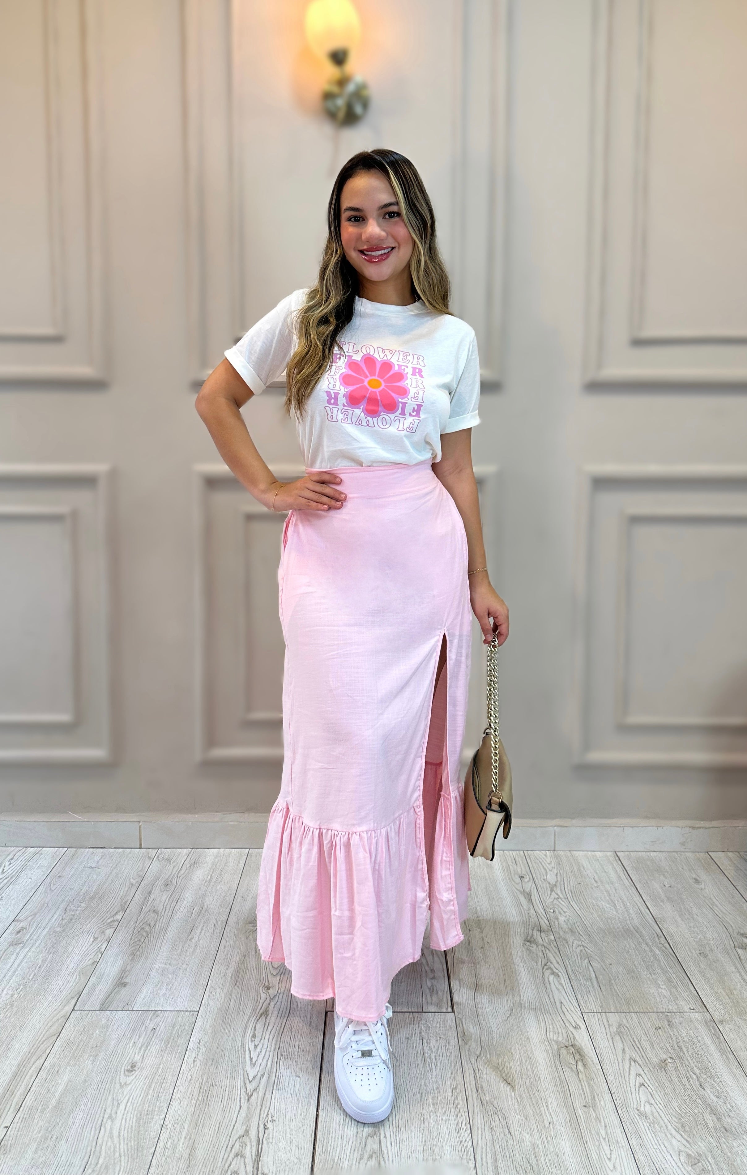 FALDA PRADO LINO