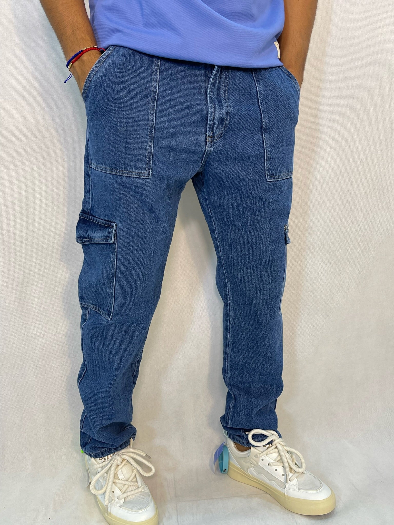 JEANS CARGO DE HOMBRE