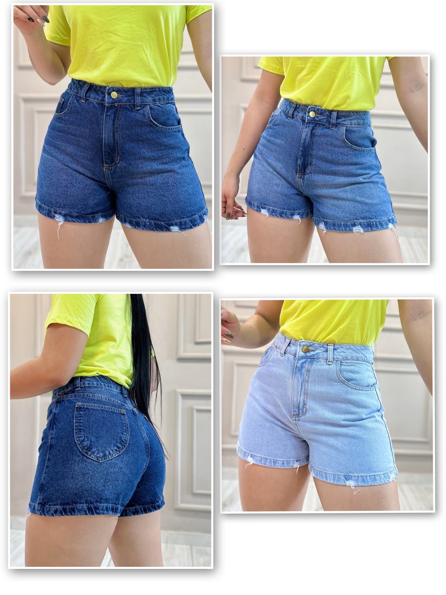 SHORT DENIM LISO