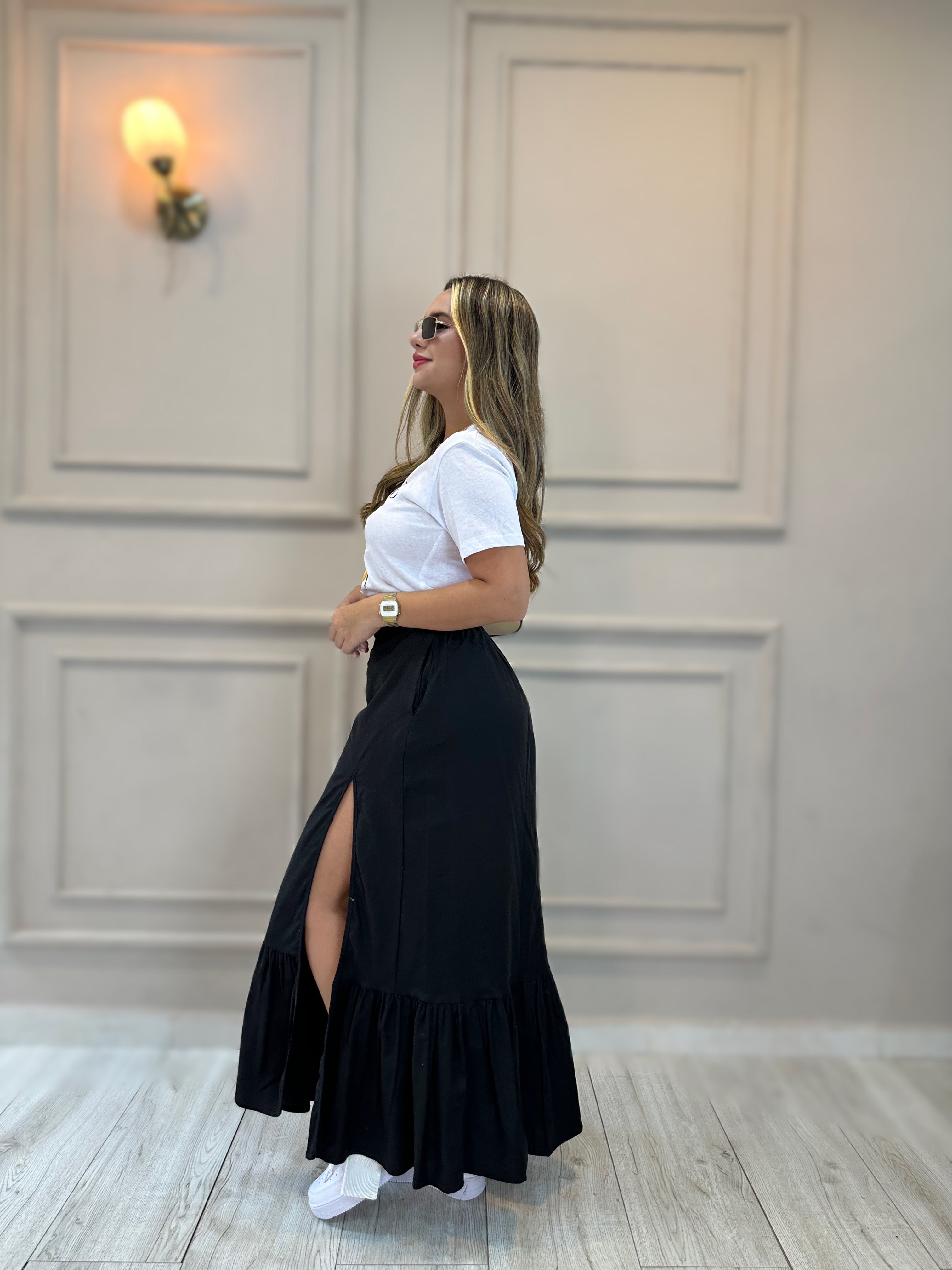 FALDA PRADO LINO