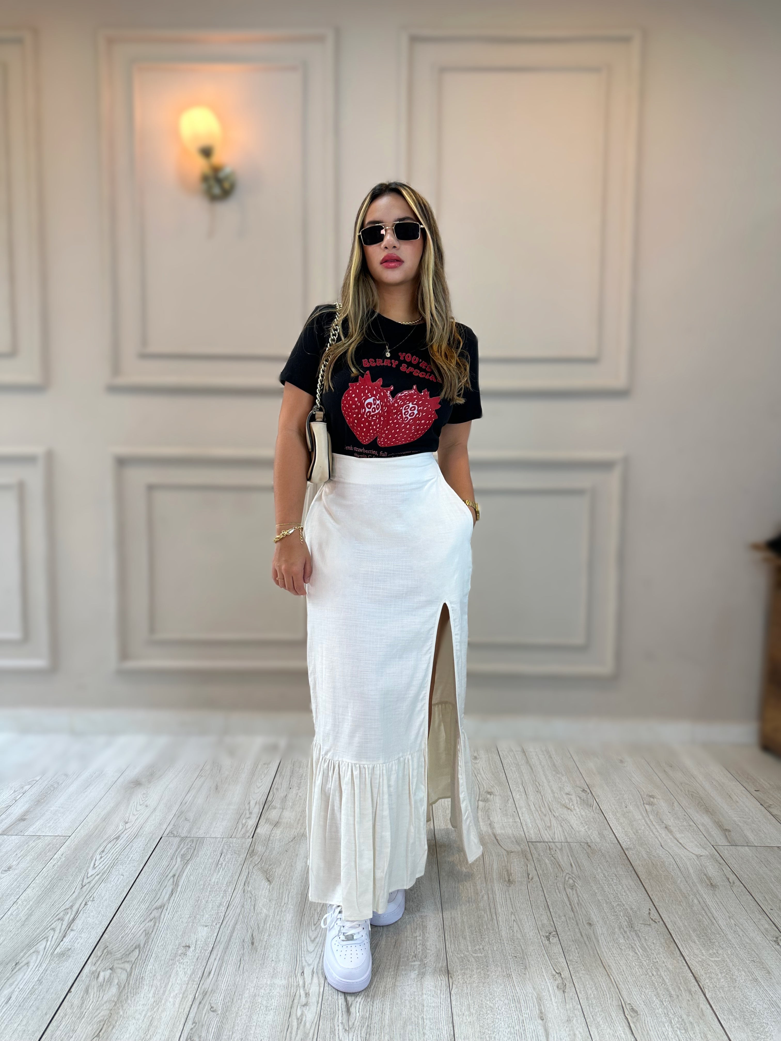 FALDA PRADO LINO