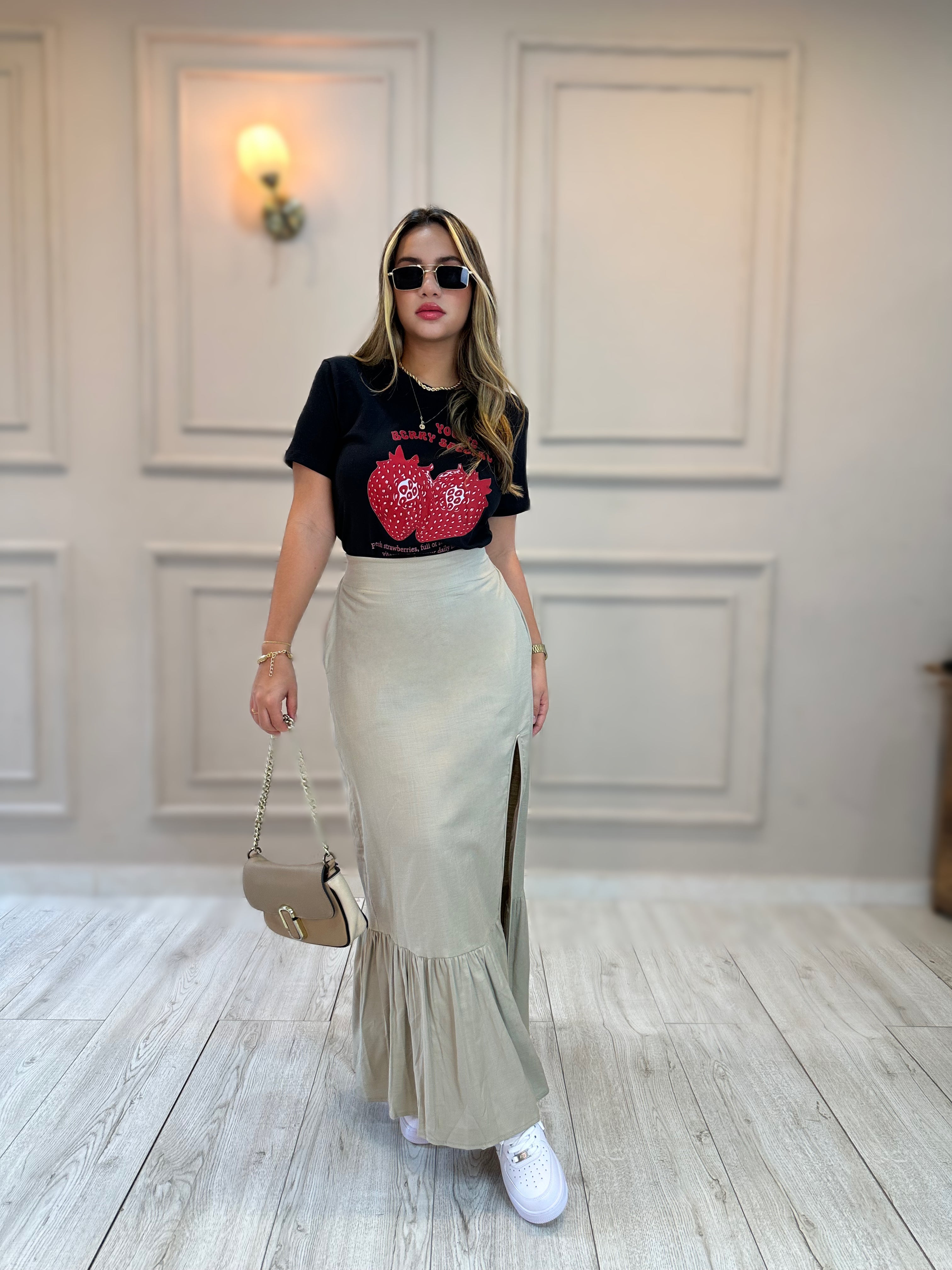 FALDA PRADO LINO