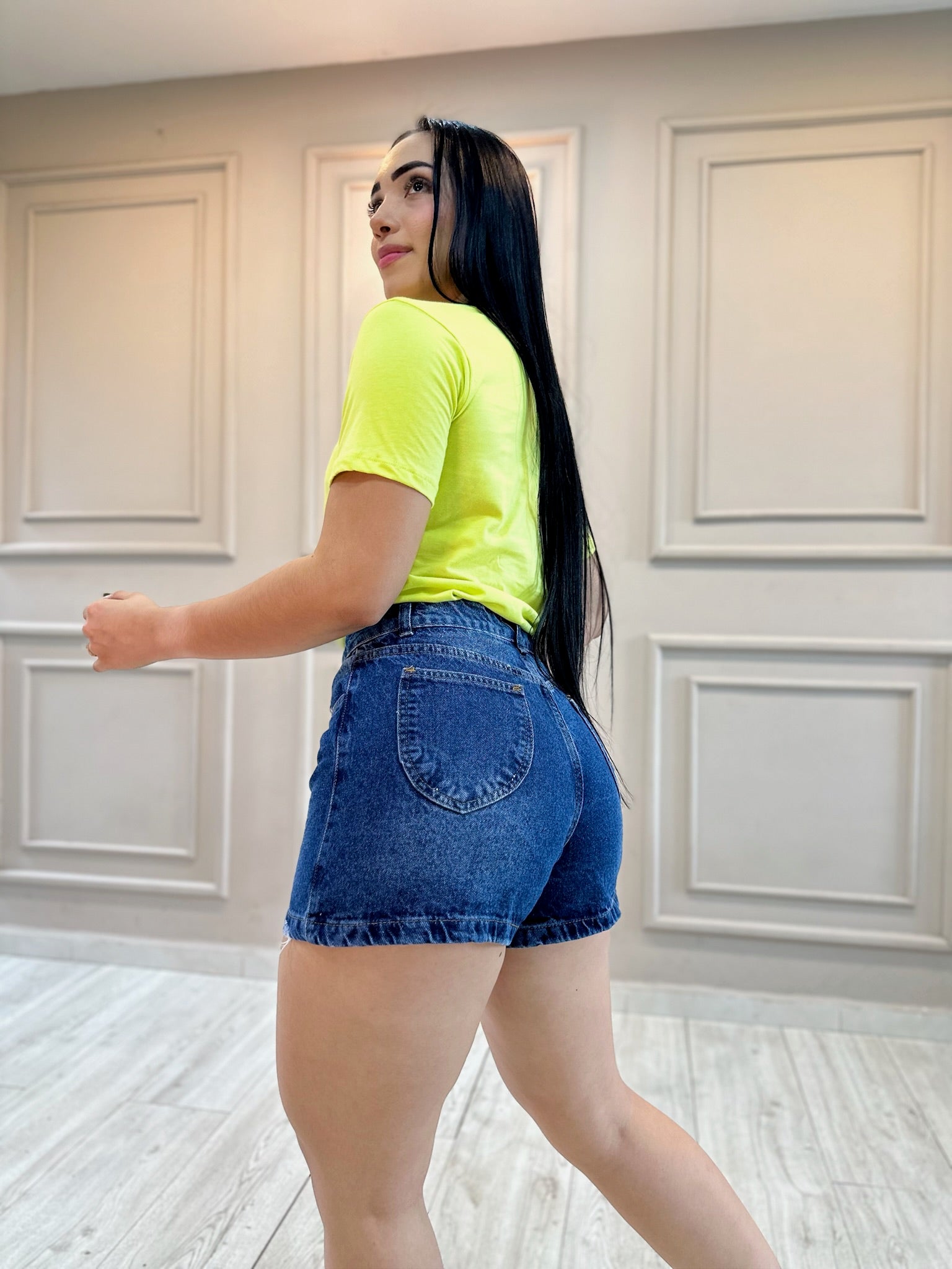 SHORT DENIM LISO