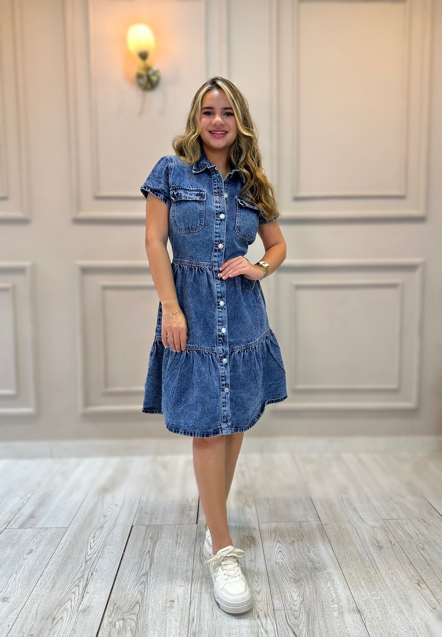 VESTIDO DENIM LARGO