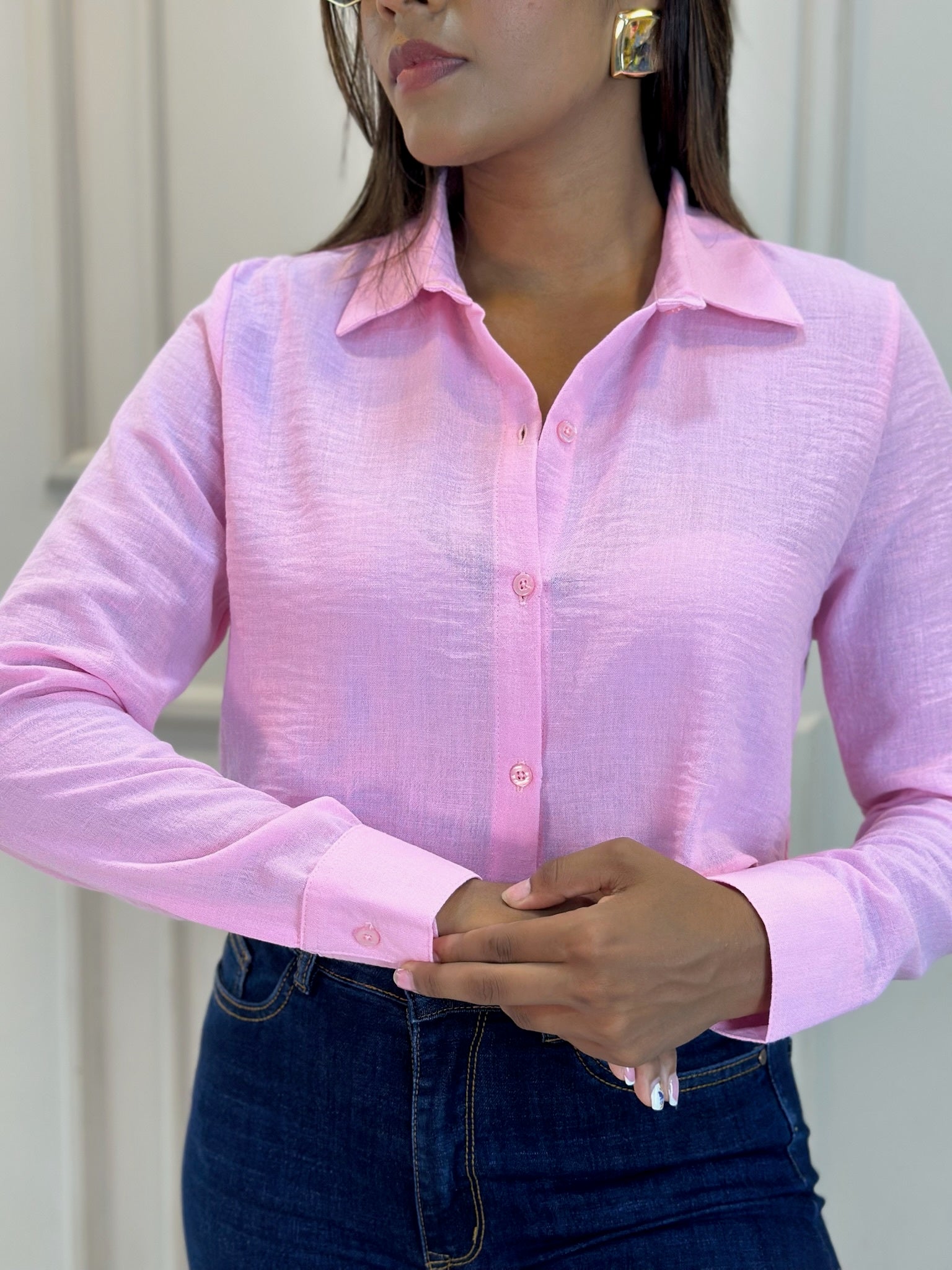 CAMISA SEMI CORTA LINO