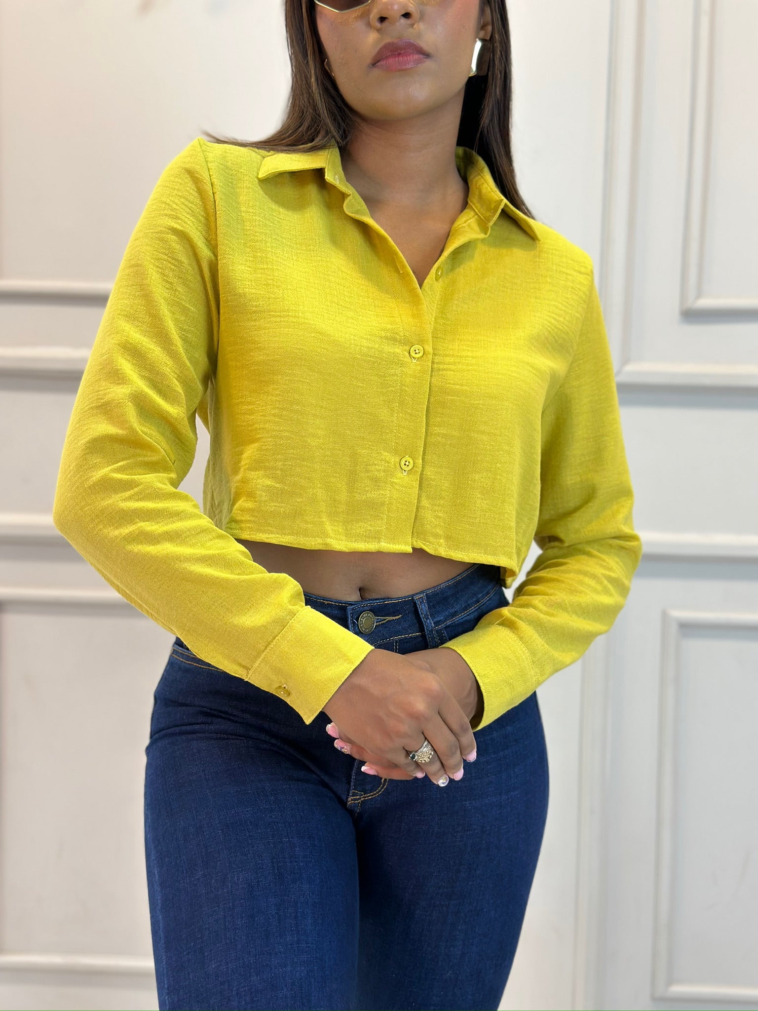 CAMISA SEMI CORTA LINO