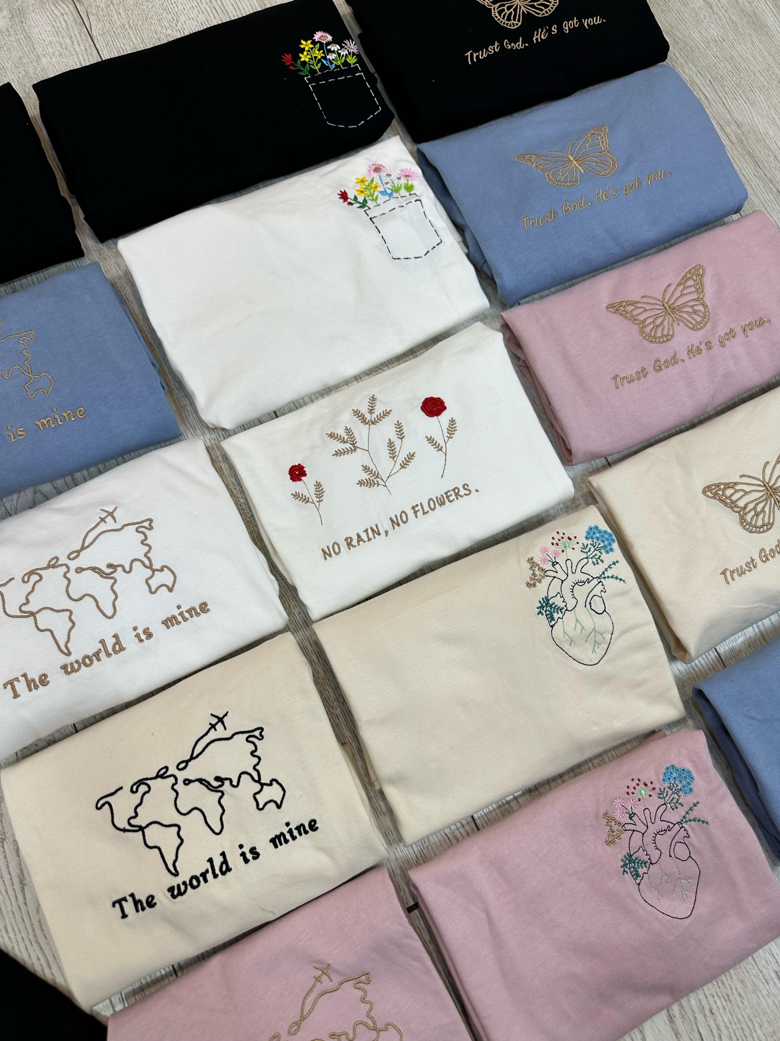 CAMISETAS CON BORDADO