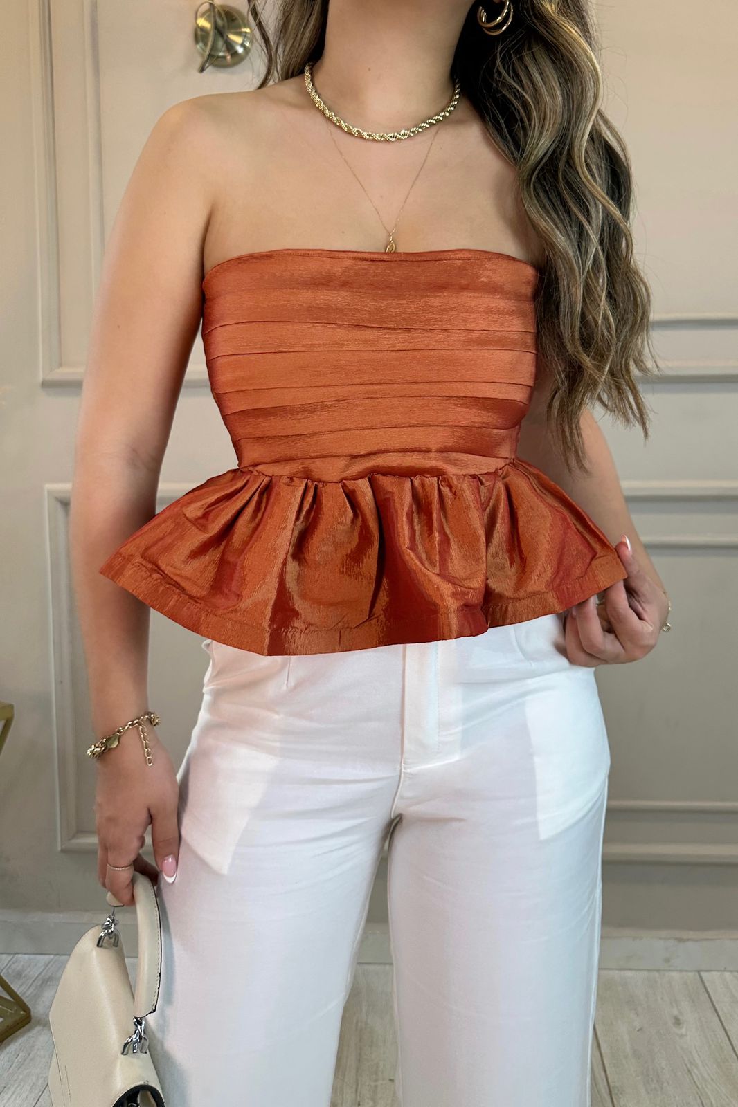 BLUSA MALVA TAFETÁN