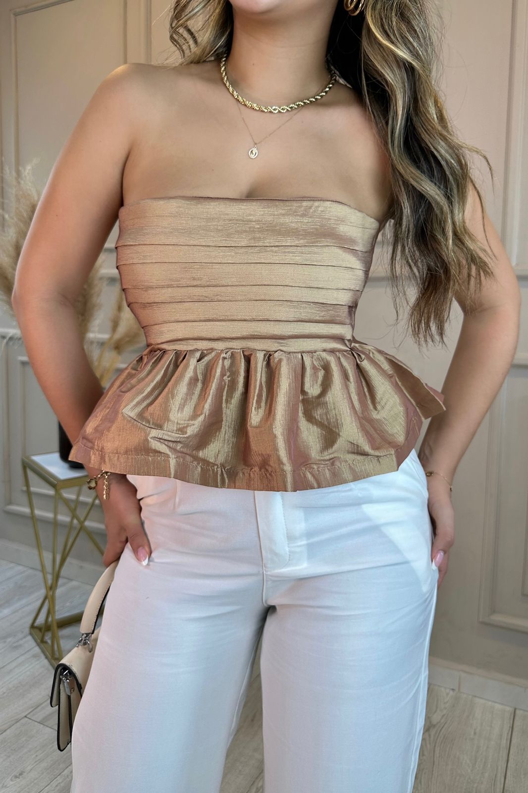 BLUSA MALVA TAFETÁN