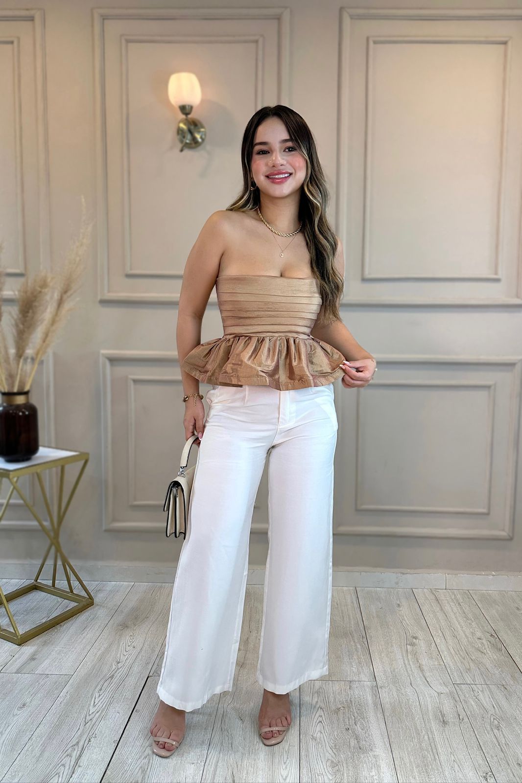 BLUSA MALVA TAFETÁN