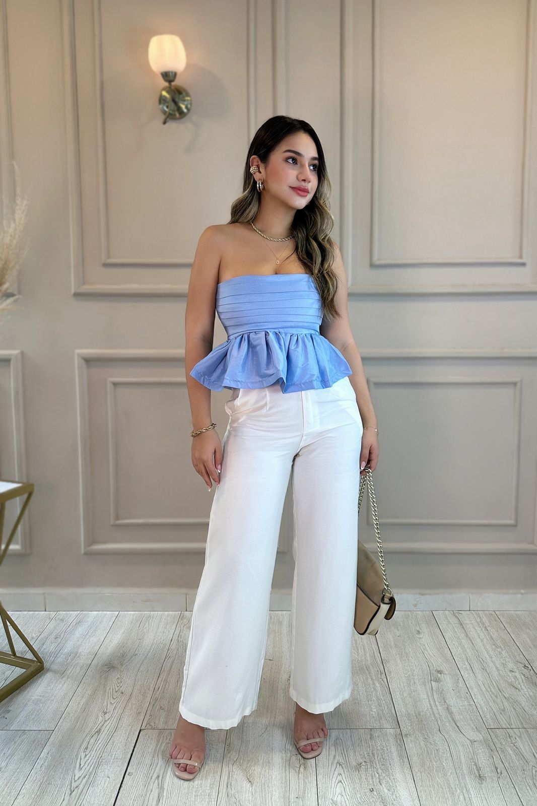 BLUSA MALVA TAFETÁN