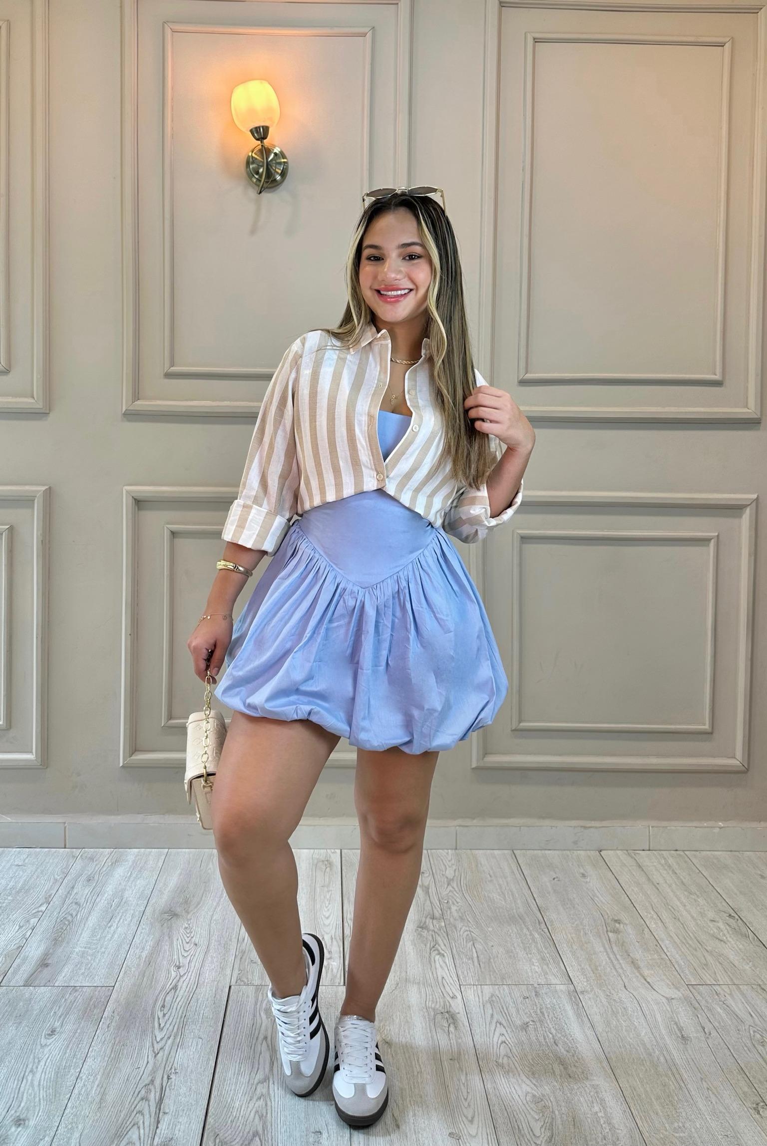 VESTIDO GLOBO POPELINA